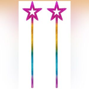 Set of 12 Brand New Colorful Gradient Princess Wands